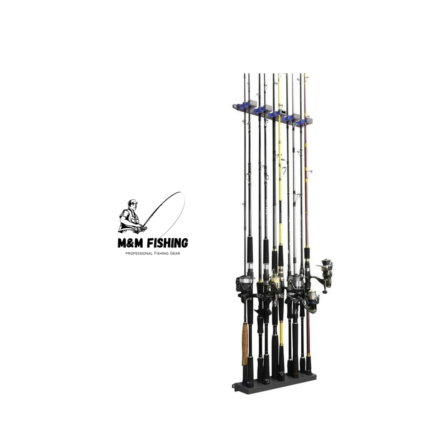 Rutenhalter für Angelruten 10 Stück Horizontal/Vertikal